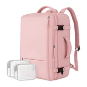 Plecaki - Plecak podróżny Black Forest, kabinowy, 45 x 20 x 30 cm, 2 kosmetyczki, różowy - miniaturka - grafika 1