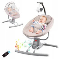 Leżaczki i huśtawki - DJEDJEO leżaczek bujaczek huśtawka dla niemowląt 0-9kg - miniaturka - grafika 1