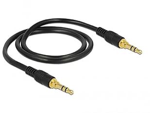 Delock Kabel MiniJack 3.5 mm MiniJack 3.5 mm 0.5 Czarny 85545 - Kable - miniaturka - grafika 1