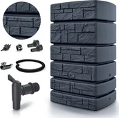 Zbiorniki na deszczówkę - Zbiornik na deszczówkę Beczka 500L + kranik + zbieracz łapacz wody - miniaturka - grafika 1