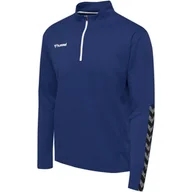 Bluzy męskie - Hummel bluza sportowa na trening hml Authentic Half Zip Sweatshirt r. L - miniaturka - grafika 1