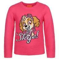 Moda i Uroda OUTLET - Psi Patrol Skye Różowy sweter dziewczęcy, ciepły 7-8 lat 128 cm - miniaturka - grafika 1