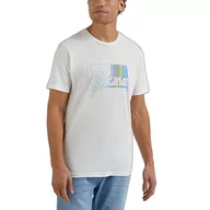 Koszulki męskie - Lee Koszulka męska, BEŻOWY, S - miniaturka - grafika 1