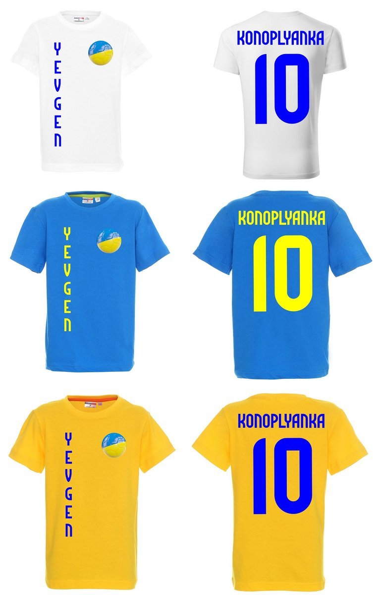 Koszulka UKRAINA Yevgen KONOPLYANKA 10 jr