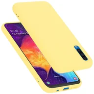 Etui i futerały do telefonów - Pokrowiec Do Samsung Galaxy A50 4G / A50s / A30s Etui w LIQUID ŻÓŁTY TPU Silikon Case Cover Obudowa Ochronny Cadorabo - miniaturka - grafika 1