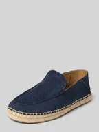 Półbuty męskie - Mokasyny skórzane z fakturowanym wzorem model ‘Madeira’ - miniaturka - grafika 1