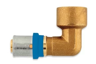 Pex Kolano zaciskowe GW 26 mm x 3/4" Radopress - Łączniki, trójniki, kształtki - miniaturka - grafika 1