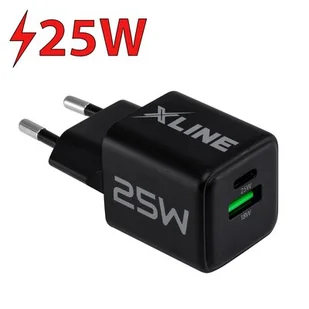 Ładowarka sieciowa XLINE WCG252K 25W Czarny - Ładowarki do telefonów - miniaturka - grafika 1