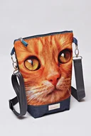 Torebki damskie - Torebka listonoszka kot damska torba mała torebka przez ramię kotek - miniaturka - grafika 1