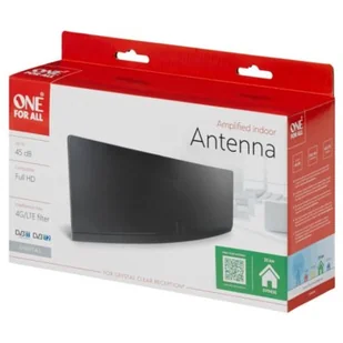 One For All Antena RTV antena wewnętrzna SV 9430 ze wzmacniaczem 45 dB, do 25 km (SV9430) - Anteny TV - miniaturka - grafika 1