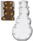 Oświetlenie świąteczne - Dekoracja z oświetleniem LED bałwanek DH8018830 - miniaturka - grafika 1