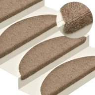 Dywany - vidaXL Samoprzylepne nakładki na schody, 15 szt., kremowe, 56x17x3 cm - miniaturka - grafika 1