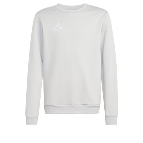 adidas uniseks-kind Entrada26 Sweat Top Kids, team light grey/white, 15-16 Years