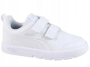 Sneakersy dla małych dzieci Courtflex V3 PUMA White Silver Mist Gray - Buty trekkingowe dziecięce - miniaturka - grafika 1