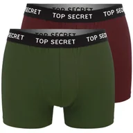 Majtki męskie - Top Secret Bokserki Męskie Bawełniane 2 sztuki MIX11 Rozmiar XXL - miniaturka - grafika 1