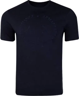 ARMANI EXCHANGE T-shirt męski bawełna niebieski GR36540 - Rozmiar: M - Koszulki męskie - miniaturka - grafika 1