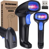 Skanery - Bezprzewodowy czytnik skaner kodów kreskowych 2D Heckermann YHD-1100 - miniaturka - grafika 1