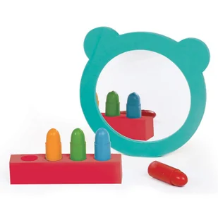 Zestaw z misiowym lusterkiem Kolorowa kąpiel LUDI - Zabawki do kąpieli - miniaturka - grafika 1