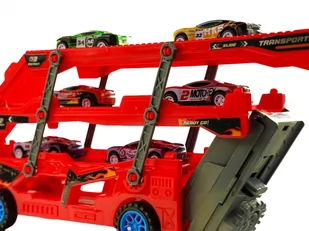 Samochód laweta transporter ciężarówka autka Wyrzutnia - Tory, garaże, parkingi - miniaturka - grafika 3