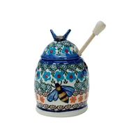 Pojemniki kuchenne - Ceramiczny pojemnik na miód Ceramika Bolesławiec - miniaturka - grafika 1