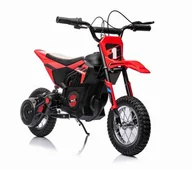 Pojazdy elektryczne dla dzieci - Wielki Motor Crosowy Race Wolny Start, 250 Wat, Łańcuch, Tarczowe Hamulce, Pompowane Koła Czerwony /bdm-0952-24 - miniaturka - grafika 1
