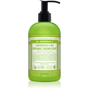 Dr. Bronner’s Lemongrass & Lime mydło w płynie do ciała i włosów 355 ml - Mydła - miniaturka - grafika 1