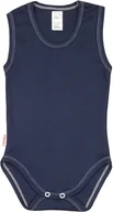 Body dla niemowląt - BODY ramiączko RAMKA bez rękawa GRANAT r 56 KLEKLE - miniaturka - grafika 1