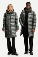 Kurtki damskie - Rains kurtka 15130 Alta Longer Puffer Jacket kolor zielony zimowa 15130 - miniaturka - grafika 1