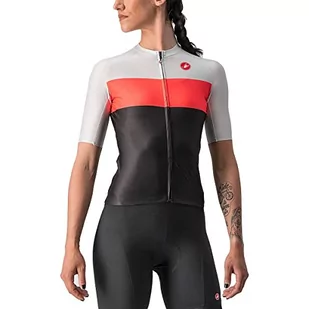 CASTELLI Damska bluza Aero Pro W Jersey, Light Black/Brilliant Pink/Silver Gray, XS - Bluzy damskie - miniaturka - grafika 1