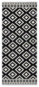 Dywany - Czarno-biały dywan Hanse Home Gloria Ethno, 80x150 cm - miniaturka - grafika 1