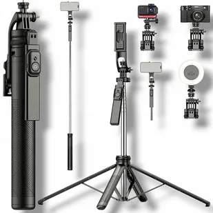 STATYW DO TELEFONU NA SELFIE TRIPOD KIJEK STICK 180cm BLUETOOTH PILOT - Selfie stick STATYW DO TELEFONU NA SELFIE TRIPOD KIJEK STICK 180cm BLUETOOTH PILOT - Selfie stick - miniaturka - grafika 1