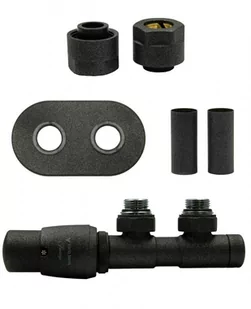 Zawór termostatyczny 50mm TWINS ciemny grafit strukturalny lewy Cu All in One - Zawory i kraniki Zawór termostatyczny 50mm TWINS ciemny grafit strukturalny lewy Cu All in One - Zawory i kraniki - miniaturka - grafika 1