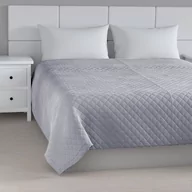 Narzuty - Narzuta pikowana w romby, srebrzysty szary, 60 x 120cm, Posh Velvet - miniaturka - grafika 1