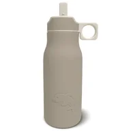 Bidony dla dzieci - Nuuroo silikonowy bidon ze słomką dla niemowlaka LAU Cobblestone 400 ml - miniaturka - grafika 1
