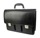 Teczki i aktówki - Aktówka Elegant Na Dokumenty Do Pracy PolskaGalanteria Skóra Ekologiczna Wzór 5 CZARNA - miniaturka - grafika 1