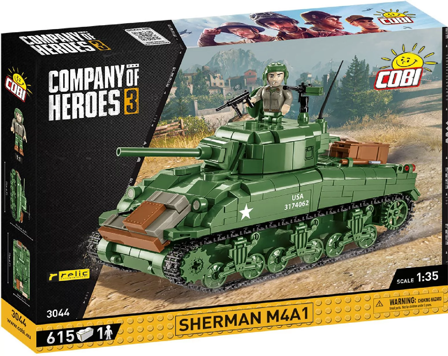 Cobi Company of Heroes 3 Czołg M4 Sherman 615 części 