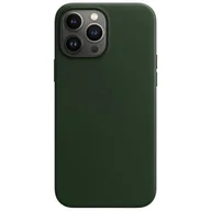 Etui i futerały do telefonów - Apple Skórzane etui iPhone 13 Pro Max zielona sekwoja - miniaturka - grafika 1
