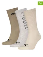 Skarpetki męskie - Puma Skarpety (3 pary) w kolorze szaro-beżowym - miniaturka - grafika 1