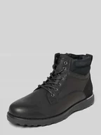 Botki męskie - Kozaki sznurowane z naturalnej skóry bydlęcej - miniaturka - grafika 1