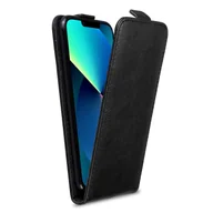 Etui i futerały do telefonów - Etui ochronne Cadorabo do Apple iPhone 13 PRO MAX w kolorze czarnym z klapką na telefon komórkowy ze sztucznej skóry - miniaturka - grafika 1
