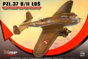 Modele do sklejania - Mirage Hobby PZL.37 BII Łoś samoloty Bombowy 481310 - miniaturka - grafika 1