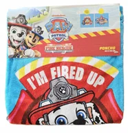 Okrycia kąpielowe dla dzieci - PSI PATROL Ręcznik kompielowy poncho okrycie 55 x 110 cm Bawełniane Okrycie - miniaturka - grafika 1