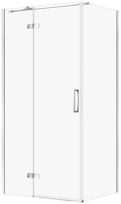 Cersanit Kabina PRYSZNICOWA CITY Z ZAWIASAMI CHROM 100X80X195 LEWA TRANSP