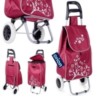 Torby i wózki na zakupy - Wózek Torba na Zakupy Zakupowa 2 Kółka Pojemna Solidna Bordowa Orion 30 L - miniaturka - grafika 1