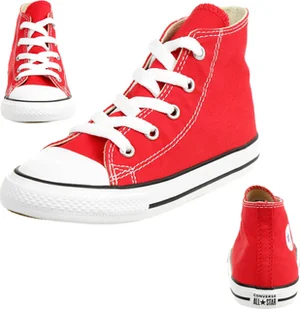 Converse INF CTAS HI trampki dziecięce chucks unisex KIDS canvas czerwony 7J232C, rozmiar buta:25 EU - Buty dla dziewczynek - miniaturka - grafika 1