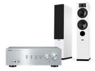 Zestawy stereo - Yamaha A-S501 (srebrny) + Tesi 5 (biały) - miniaturka - grafika 1