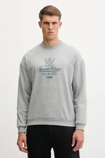Hummel bluza męska kolor szary z nadrukiem 229844 - Bluzy męskie - miniaturka - grafika 1