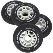 Akcesoria do skatingu - Nils EXTREME PU 84x24 82A CZARNE MATOWE KÓŁKA (4 szt.) EXTREME - miniaturka - grafika 1