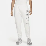 Dresy męskie - Spodnie Dresowe Męskie Białe Nike DRI-FIT treningowe FJ0550-133 r. L - miniaturka - grafika 1
