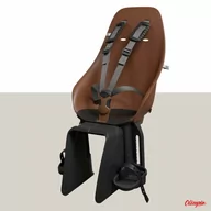 Foteliki rowerowe - Fotelik dziecięcy tylny na bagażnik Urban Iki brown/black - miniaturka - grafika 1